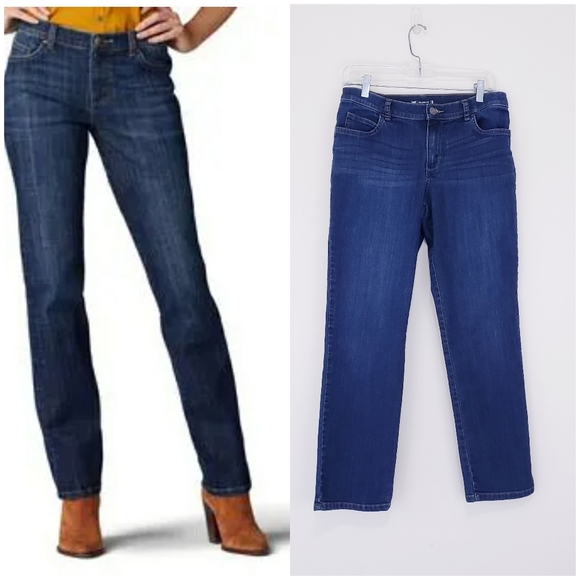 Lee Denim - Lee Relaxed Fit Dark Wash Straight Jeans Size 10